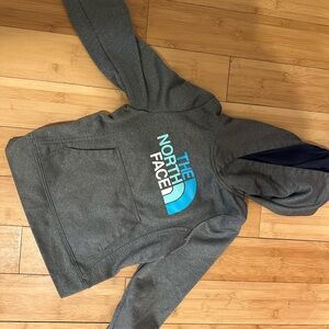 The North Face Gray and Blue Fleece Jacket